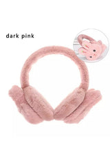 Fluffy Pink Rabbit Earmuffs - cozy for Kids & Adults - TryAladdin