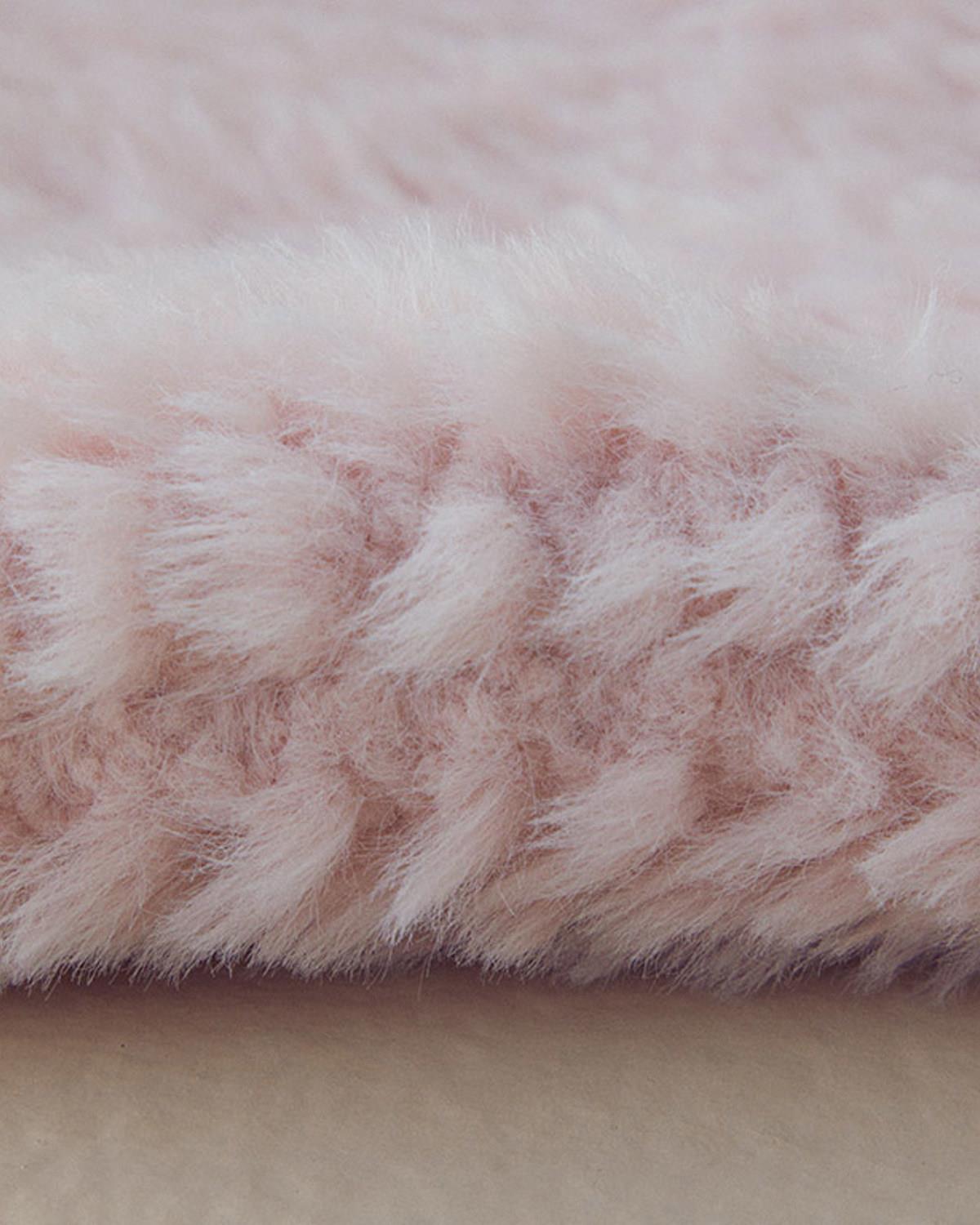 Premium Fluffy Plush Hot Water Bottle Powder Pink