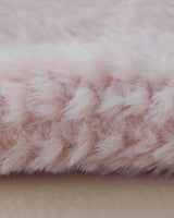 Premium Fluffy Plush Hot Water Bottle Powder Pink