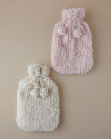 Premium Fluffy Plush Hot Water Bottle Powder Pink