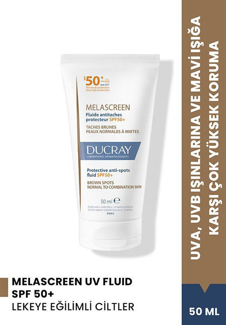 Fluid Sunscreen - SPF 50+ Anti - Spot Protection for Normal & Combination Skin - TryAladdin