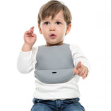 Food - Grade Silicone - Comfortable Mess - Free Baby Bib 6+ Months - TryAladdin