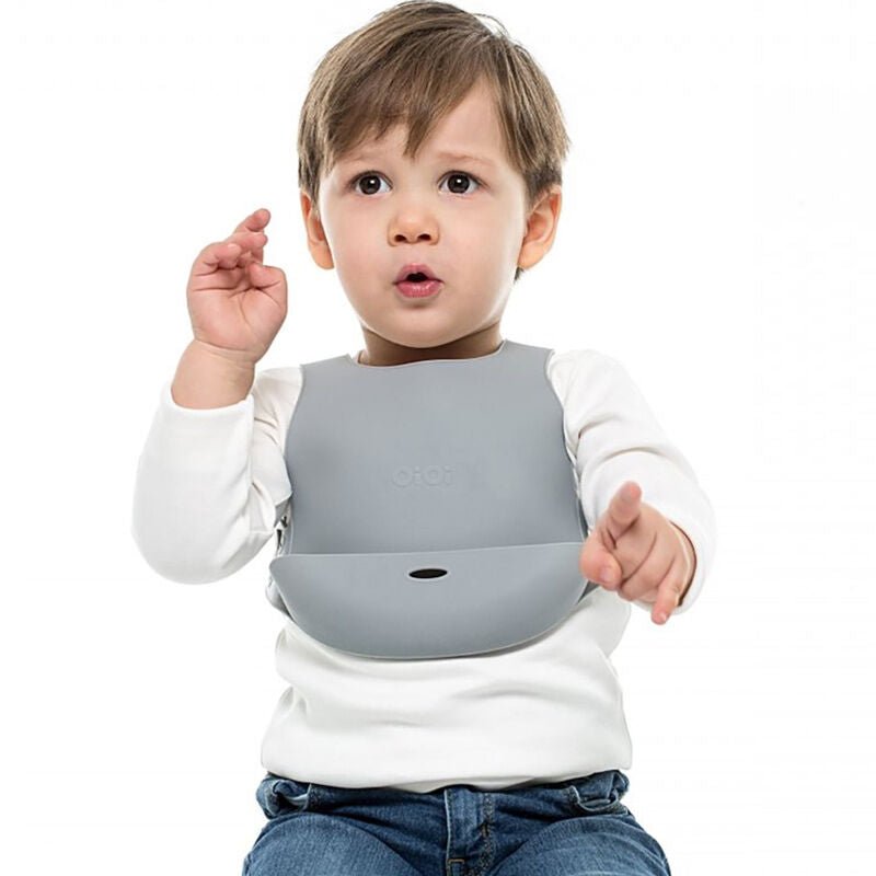 Food - Grade Silicone - Comfortable Mess - Free Baby Bib 6+ Months - TryAladdin