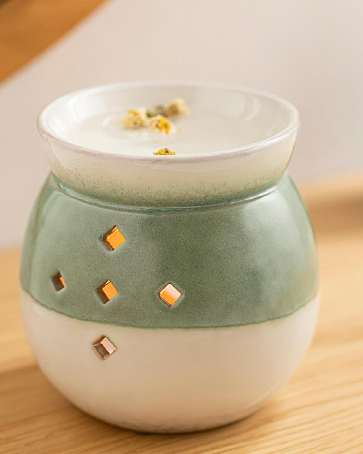 Professional Decorative Green Ceramic Incense Burner