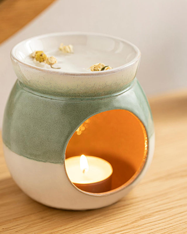 Professional Decorative Green Ceramic Incense Burner