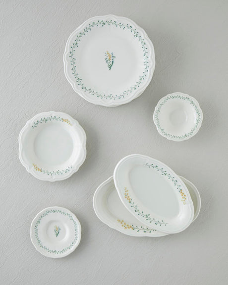 Professional-Grade Porcelain Breakfast-Set-20-Piece-6-Person-Colorful-Freesia-Design