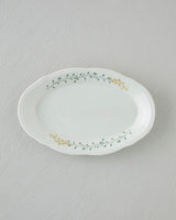 Professional Grade Porcelain Breakfast Set 20 Piece 6 Person Colorful Freesia Design