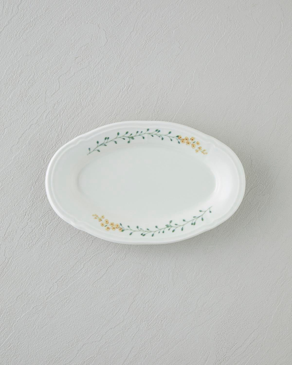 Professional Grade Porcelain Breakfast Set 20 Piece 6 Person Colorful Freesia Design