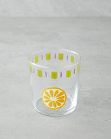 Premium Colorful Fruit Design Glassware Set   Twin Pack