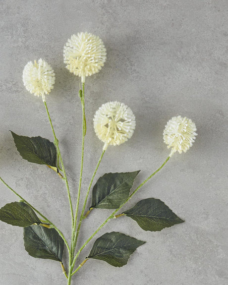 Premium Lifelike White Artificial Floral Spray Single Stem