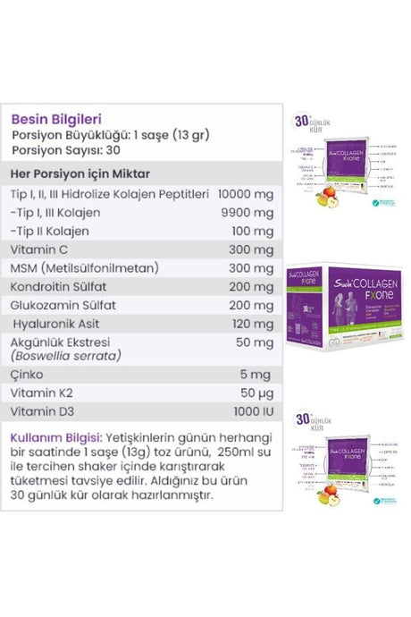 FXone Apple - 3 - Pack (90 x 13g) Joint & Tendon Support - TryAladdin