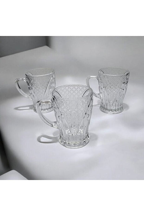 Galaxy Glass Professional Handled Mug Glass Set - 3 - Piece Pack - TryAladdin