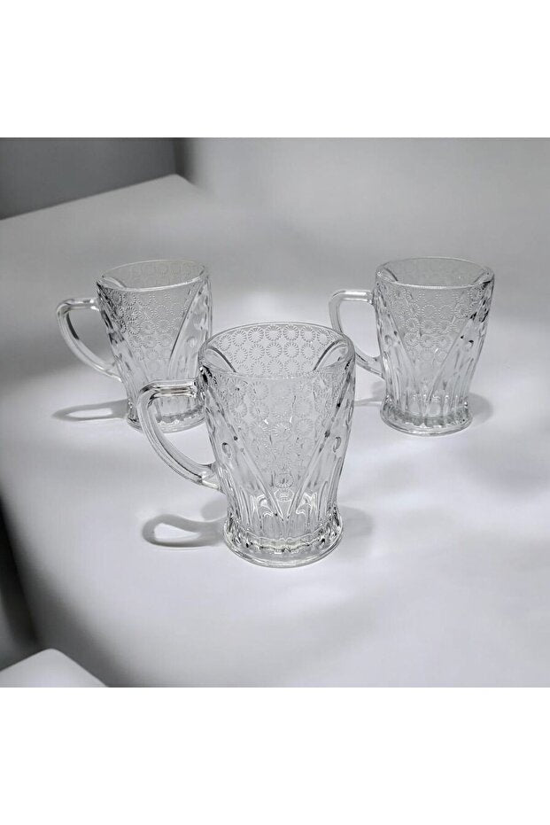 Galaxy Glass Professional Handled Mug Glass Set - 3 - Piece Pack - TryAladdin