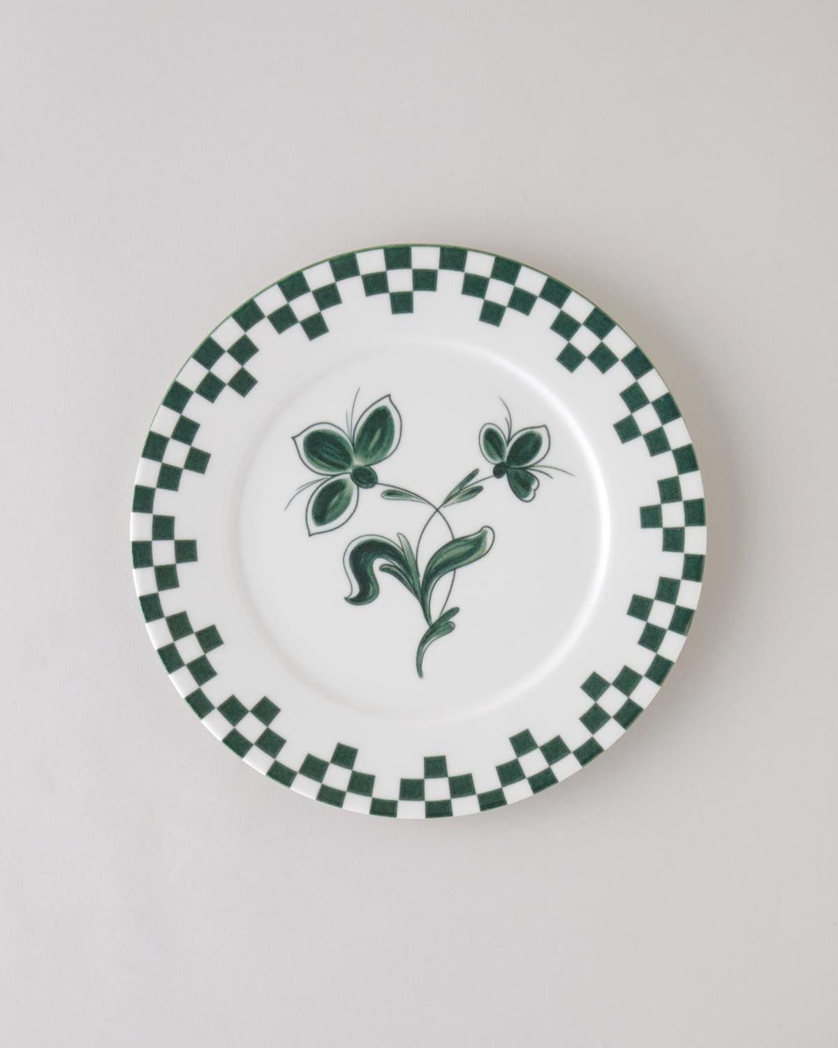Professional Grade Gardenia Green Porcelain Serving Plate