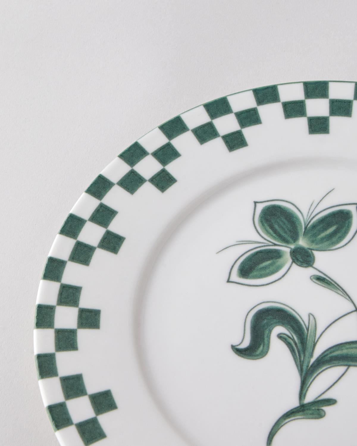 Professional Grade Gardenia Green Porcelain Serving Plate