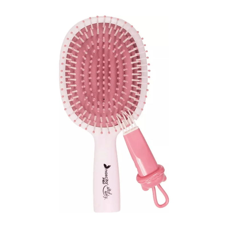Gentle Children's Detangling Brush - Self - Cleaning Design for Easy Care - TryAladdin