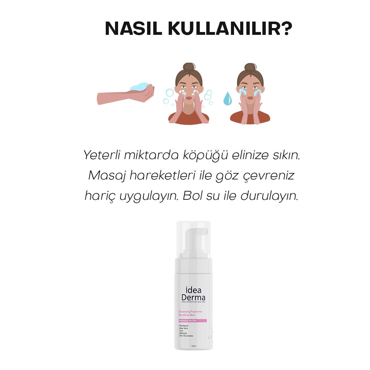 Gentle Face Cleansing Foam - Hydrating with Panthenol & Centella - TryAladdin