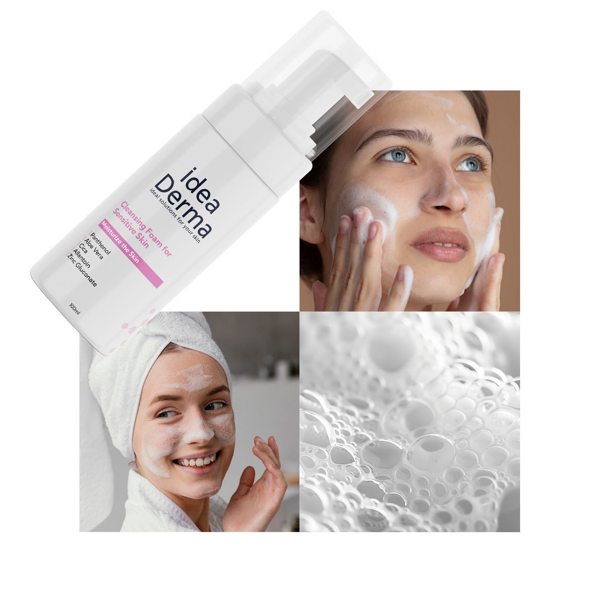 Gentle Face Cleansing Foam - Hydrating with Panthenol & Centella - TryAladdin