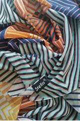 Geometric Pattern Chiffon Scarf, Easy - Care Style - TryAladdin