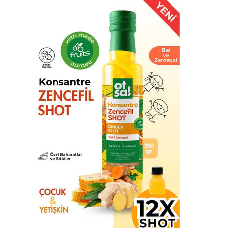 Ginger, Turmeric & Vitamin C - Energizing Immune Support Shot - TryAladdin