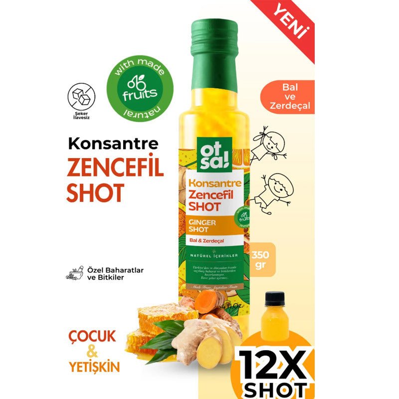 Ginger, Turmeric & Vitamin C - Energizing Immune Support Shot - TryAladdin