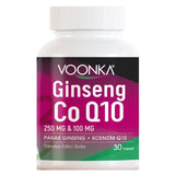 Ginseng & Coenzyme Q10 Supplement - Daily Wellness Capsules - TryAladdin