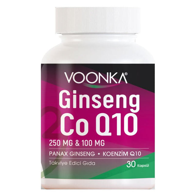 Ginseng & Coenzyme Q10 Supplement - Daily Wellness Capsules - TryAladdin
