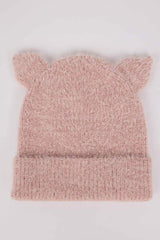 Girl Baby Ear Knitted Beanie - Soft & Warm - TryAladdin