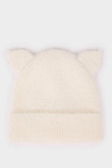 Girl Baby Knitted Beanie with Ears - Soft & Warm - TryAladdin