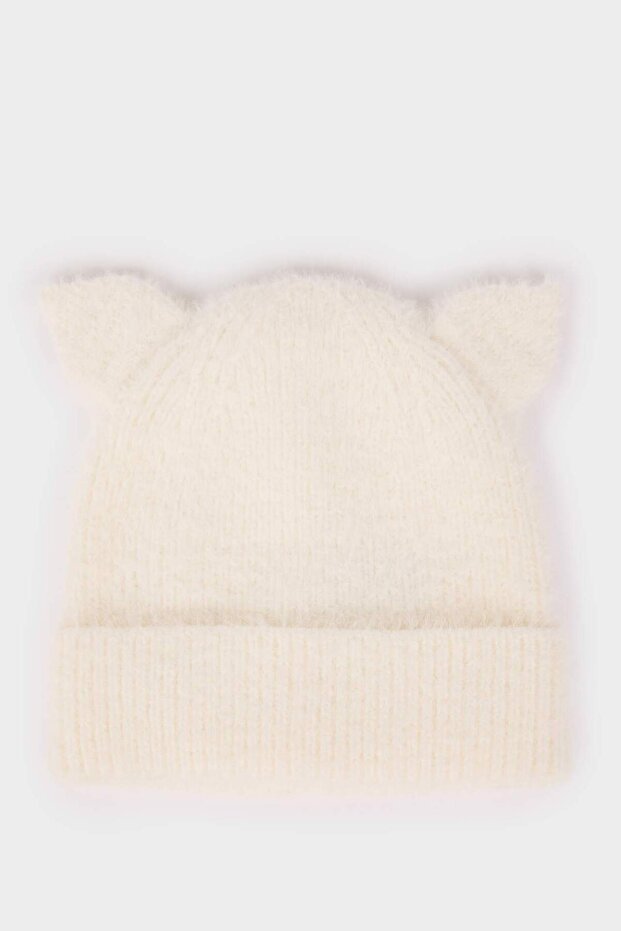 Girl Baby Knitted Beanie with Ears - Soft & Warm - TryAladdin
