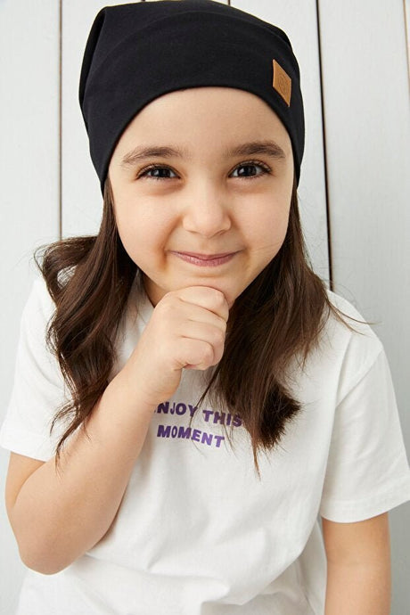Girl's 4 - Season Soft Cotton Beanie Hat & Neck Warmer - TryAladdin