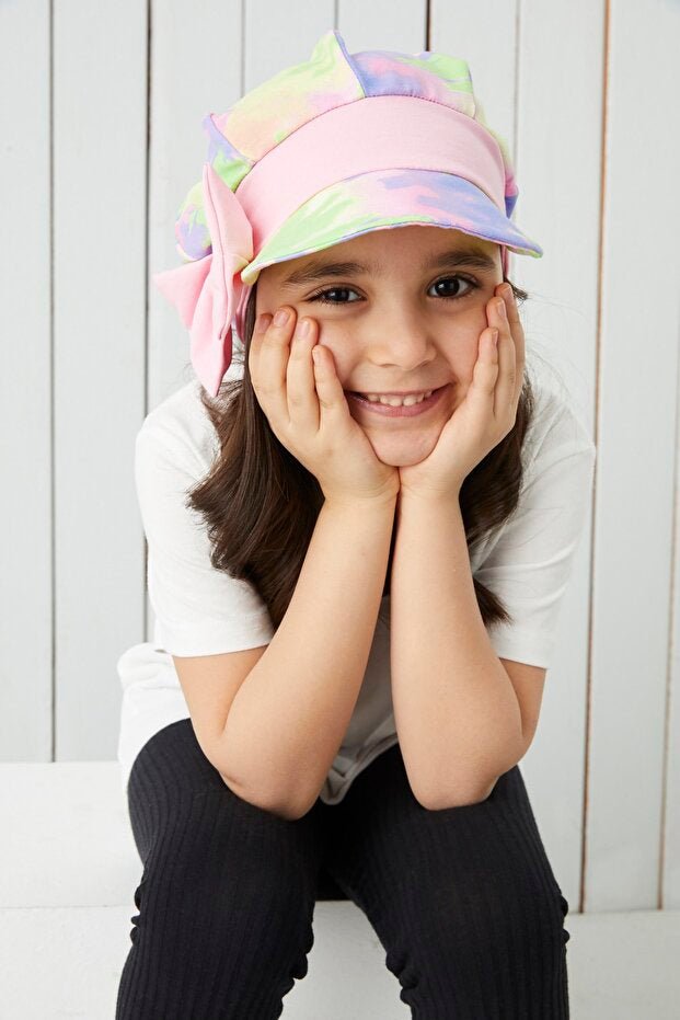 Girl's Batik Visor Hat - 4 - Season Soft cotton Beanie - TryAladdin