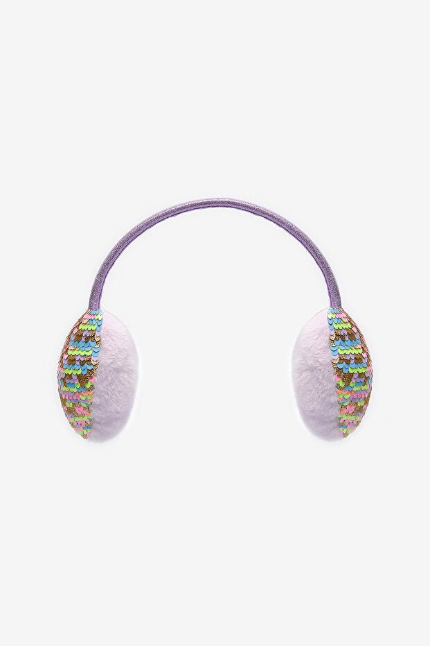 Girls' colorful Heart Sequin Earmuffs - cozy & Stylish - TryAladdin