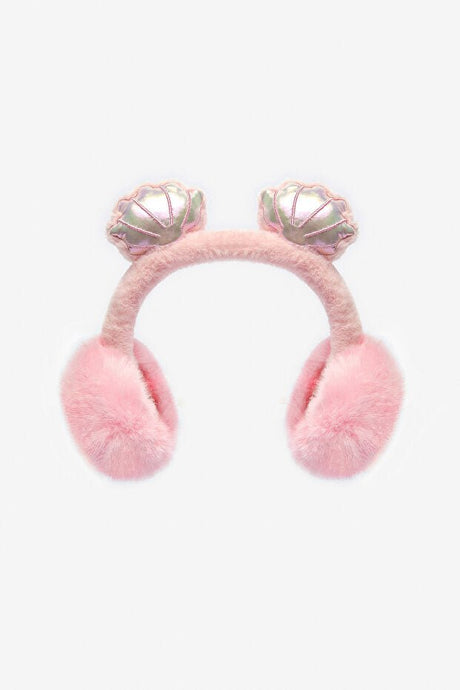 Girls' Pink Shell Earmuffs - cozy & Stylish Accessory - TryAladdin
