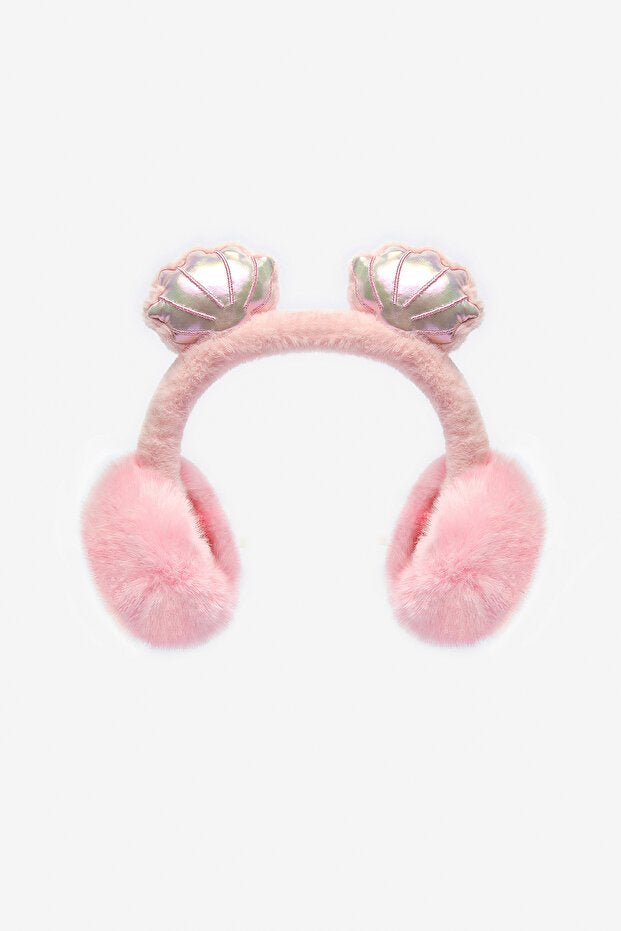 Girls' Pink Shell Earmuffs - cozy & Stylish Accessory - TryAladdin