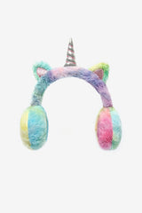Girls' Plush Unicorn Earmuffs - Rainbow & Sparkle - TryAladdin