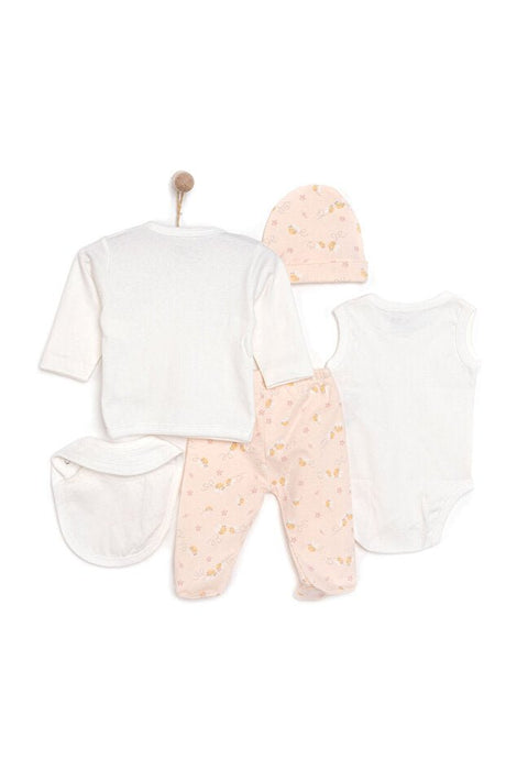 Girl's Premium Newborn Hospital Layette Set - 5 - Piece - TryAladdin