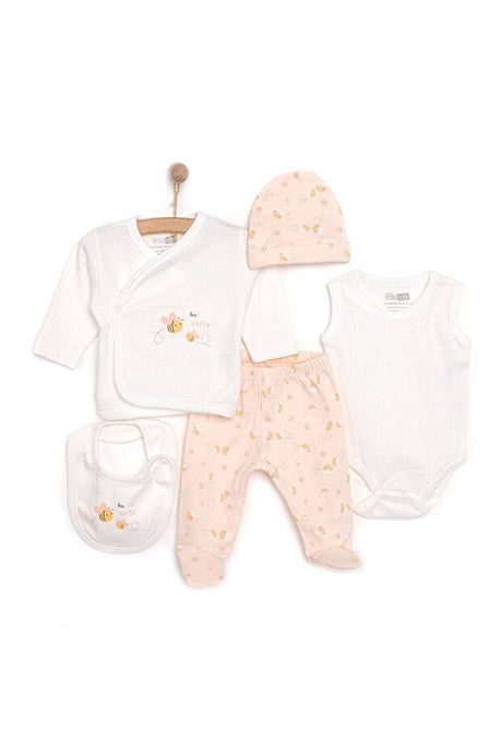 Girl's Premium Newborn Hospital Layette Set - 5 - Piece - TryAladdin