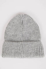 Girl's Woven Label Knitted Beanie - TryAladdin