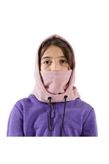Girl's XS Fleece Balaclava Hoodie - Warm Multi - functional - TryAladdin