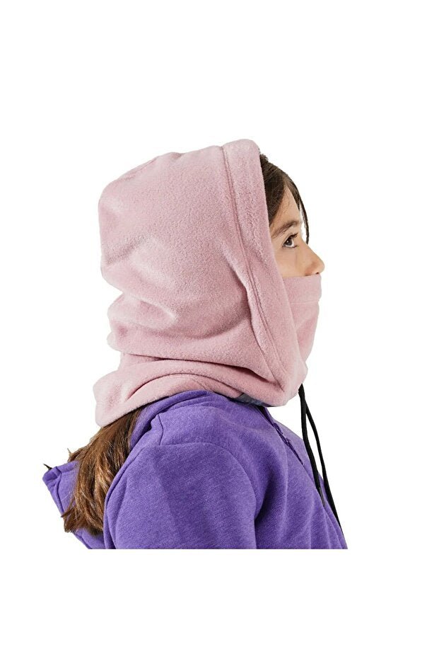 Girl's XS Fleece Balaclava Hoodie - Warm Multi - functional - TryAladdin