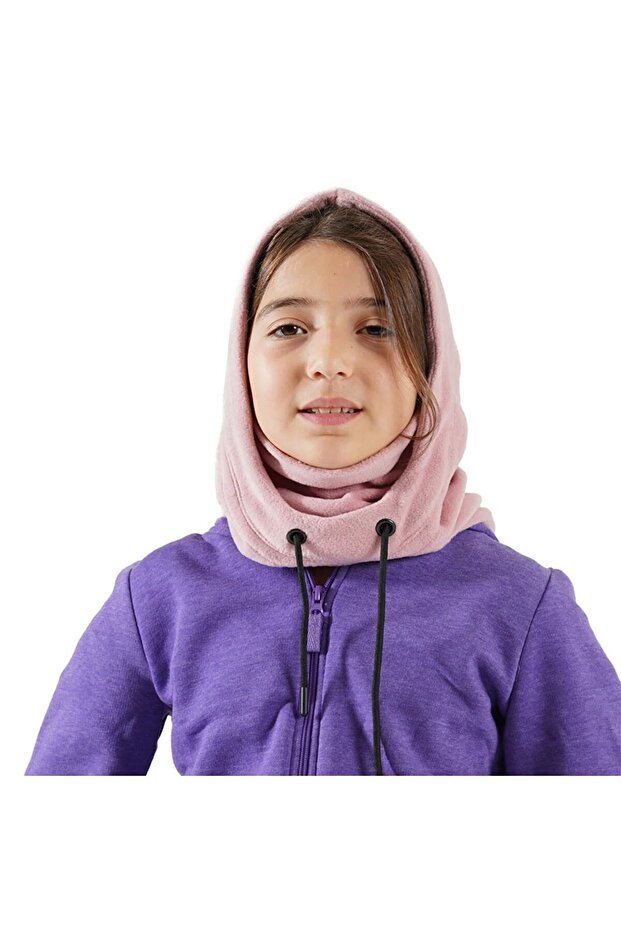Girl's XS Fleece Balaclava Hoodie - Warm Multi - functional - TryAladdin