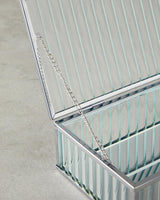 Professional Silver Glass Decorative Storage Box