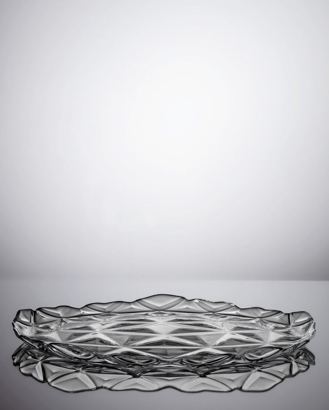 Glass Dinner Plate - Modern Minimalist - TryAladdin