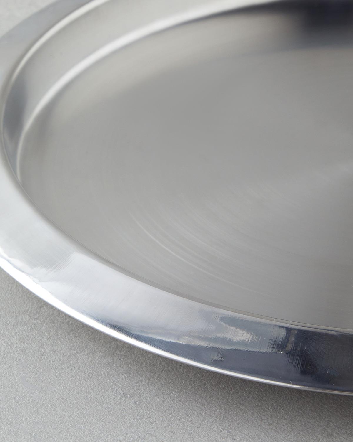 Commercial Grade Stainless Steel Serving Tray 35cm Silver