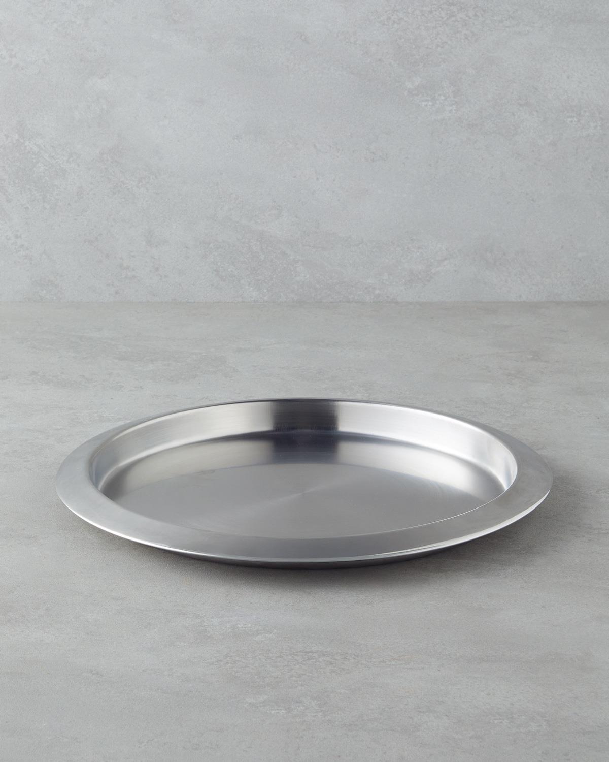 Commercial Grade Stainless Steel Serving Tray 35cm Silver