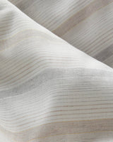 Premium Yarn Dyed Striped Duvet Cover Set Single Beige Gray