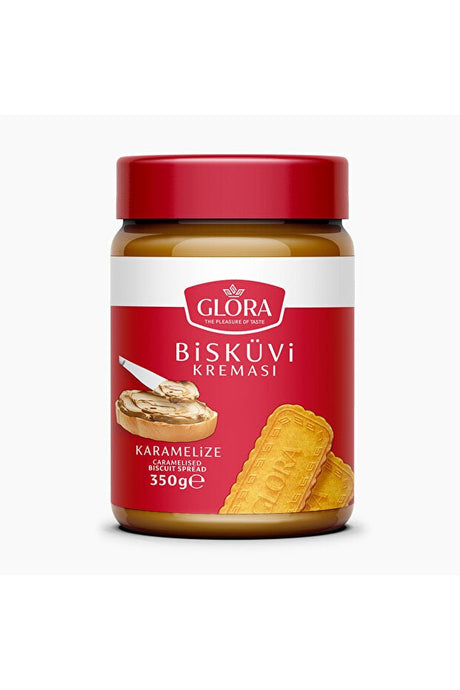 Glora Premium Caramelized Biscuit Spread Smooth - 350g - TryAladdin