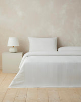 Professional Grade Yarn Dyed Glossline Twin Size Bedding Set Gold
