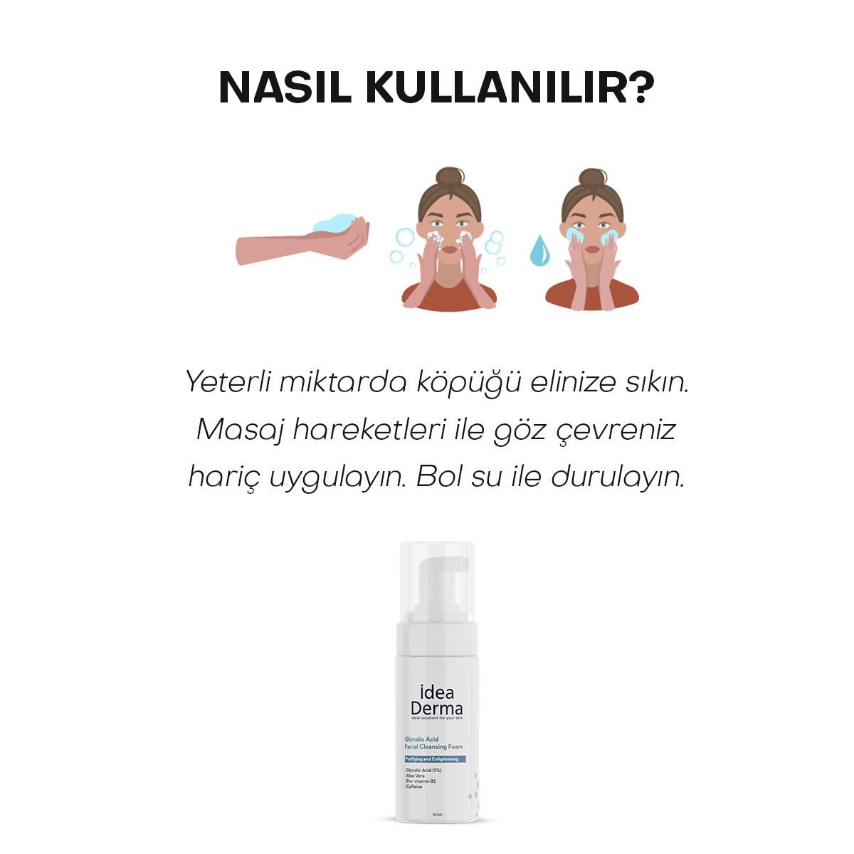 Glycolic Acid Foaming Cleanser - Deep Pore Cleansing & Brightening - TryAladdin